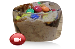 Helados con fruta congelada