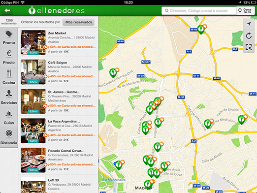 Nueva app para iPad de eltenedor.es