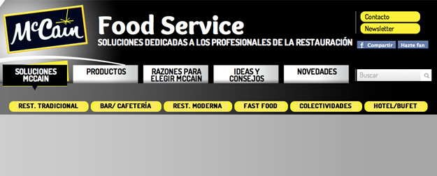 ¡McCain Food Service estrena web!