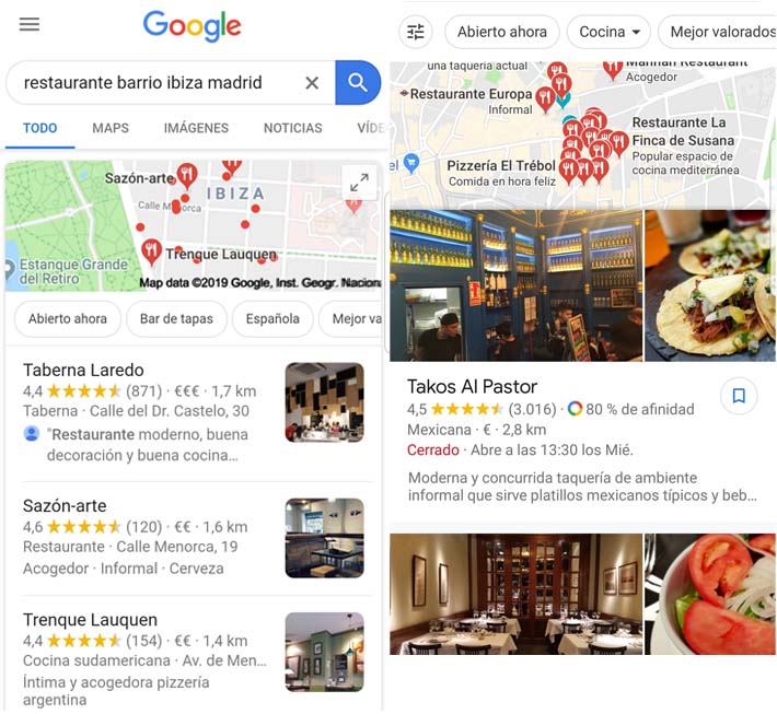 Ejemplo Google My Business