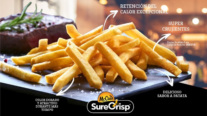 SureCrisp: ofrece la mejor patata para el local, delivery y take away