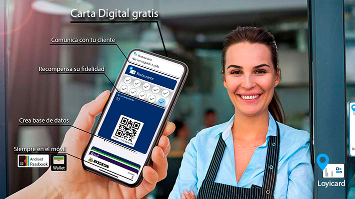 La carta digital de tu local gratis con LoyiCard