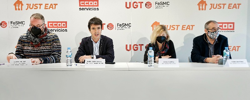 Just Eat y sindicatos logran un acuerdo para el primer convenio de su sector
